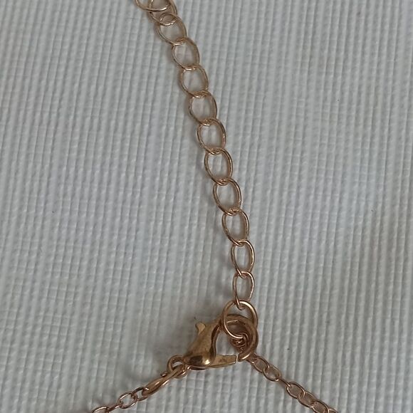 Gold Toned Lightweight Snake Shaped Pendant Dainty Adjustable Fashion Necklace - Picture 7 of 8